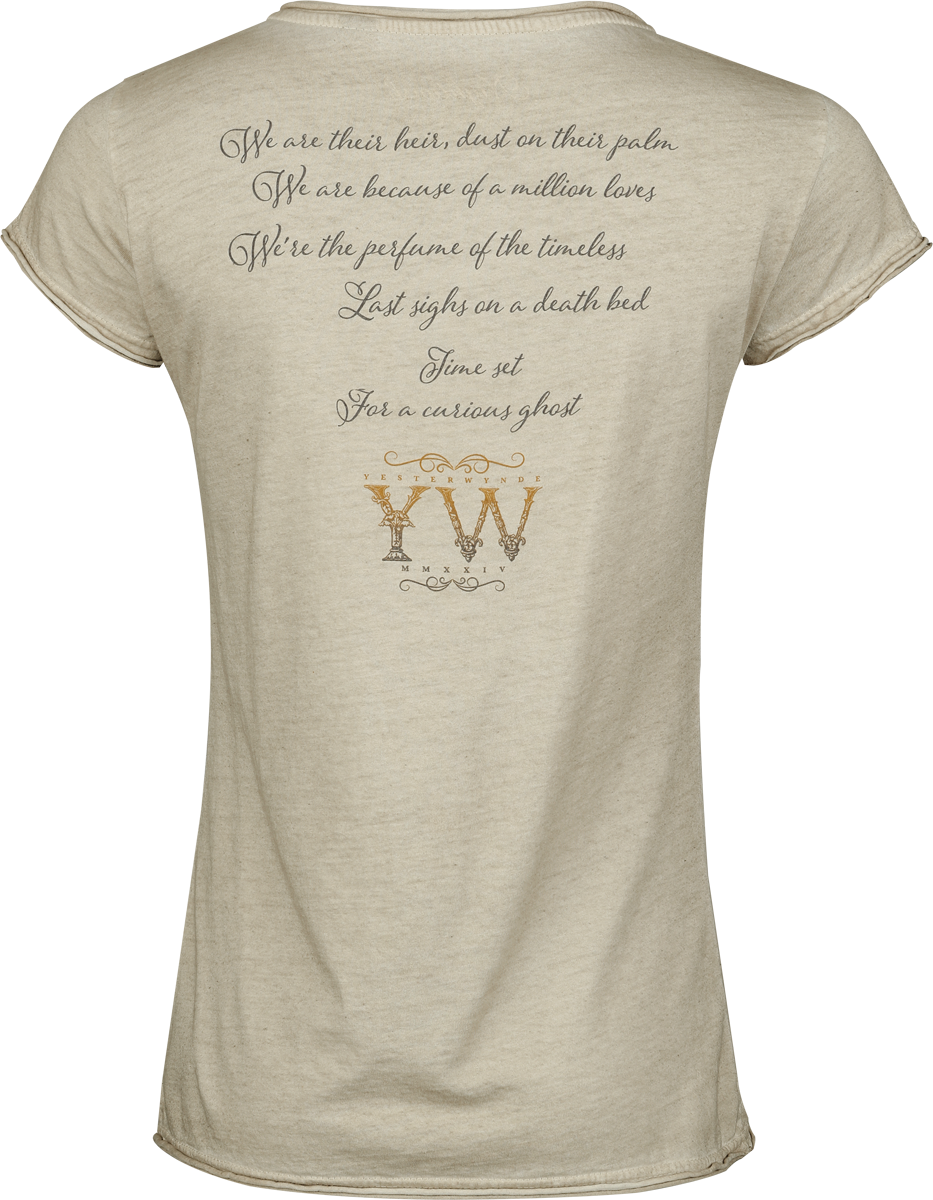 Nightwish Writing T-Shirt beige - Image 3