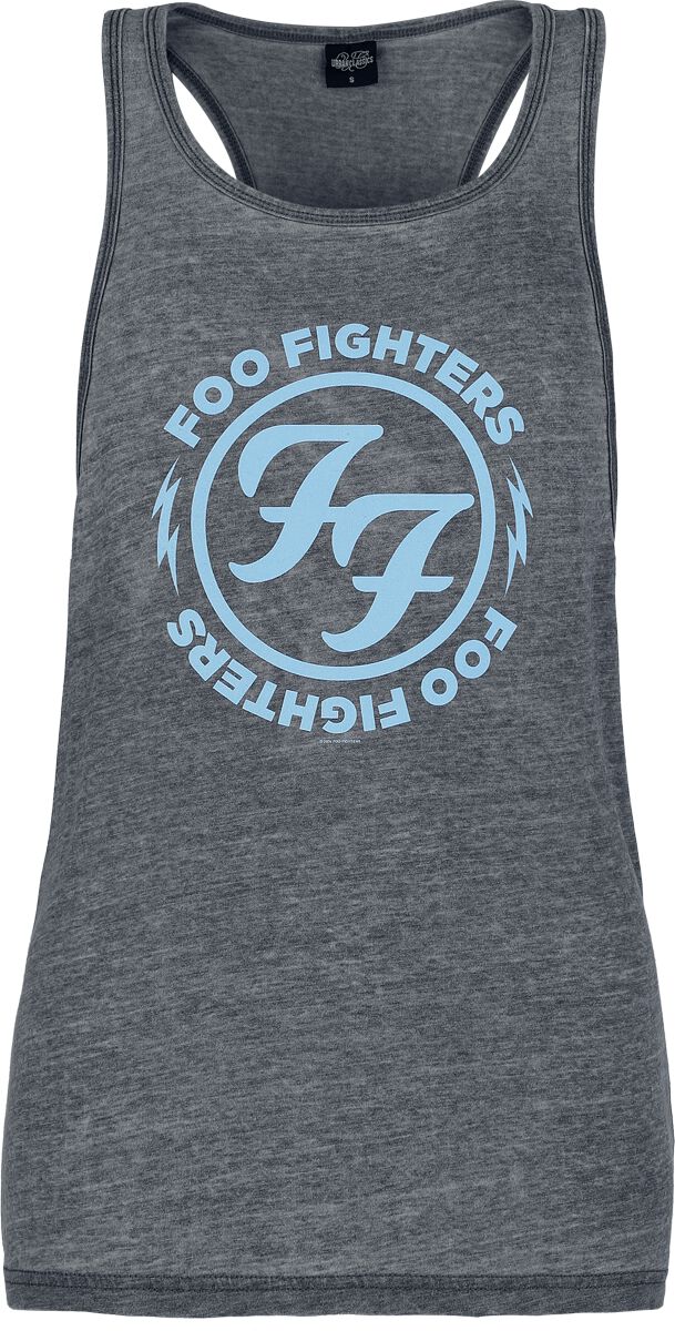 Foo Fighters Circle Logo Top mottled dark grey - Image 2