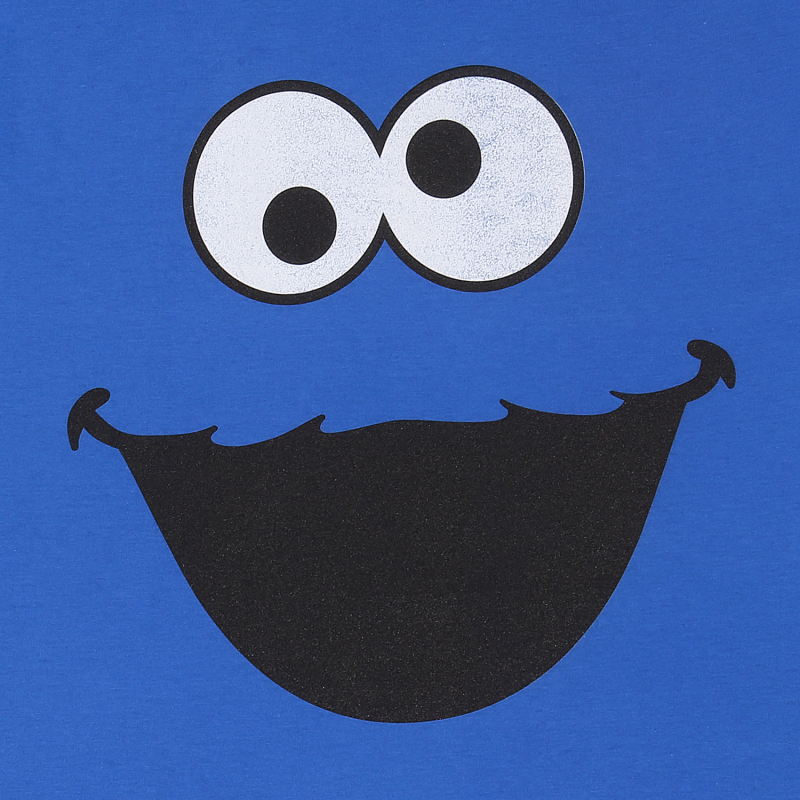 Sesame Street Cookie Monster Face T-Shirt royal blue - Image 3