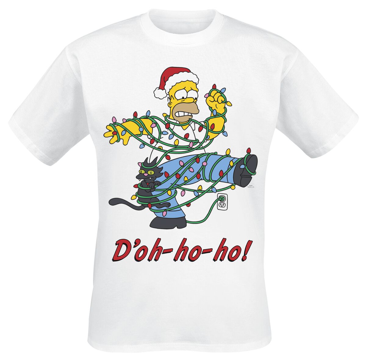 The Simpsons Ho Ho Doh T-Shirt white - Image 2