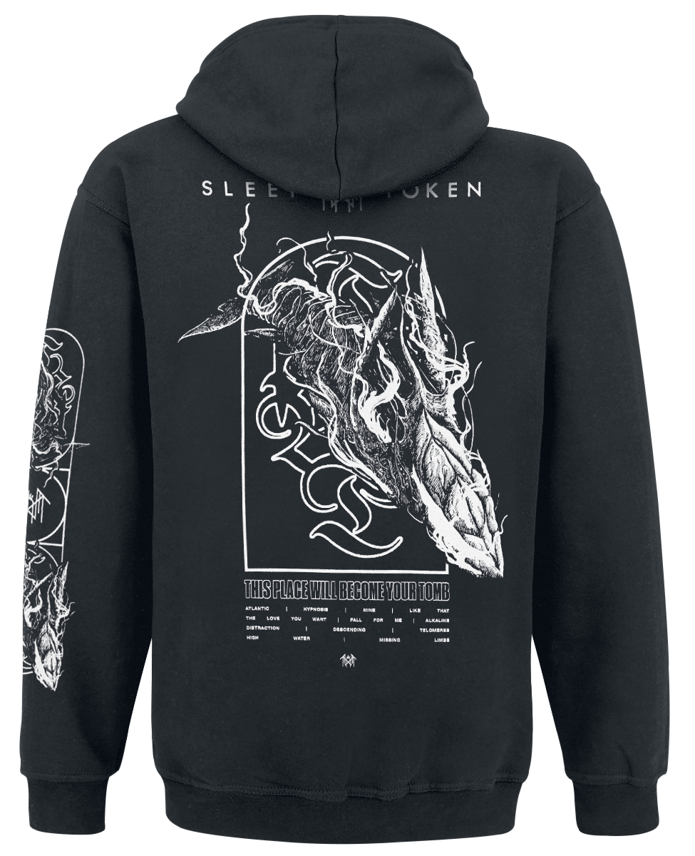Sleep Token The Place Will Become Your Tomb Whale Hoodie black - Image 3