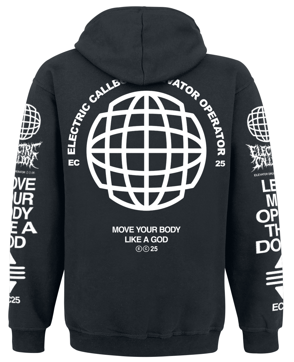 Electric Callboy Elevator Operator Globe Hoodie black - Image 3