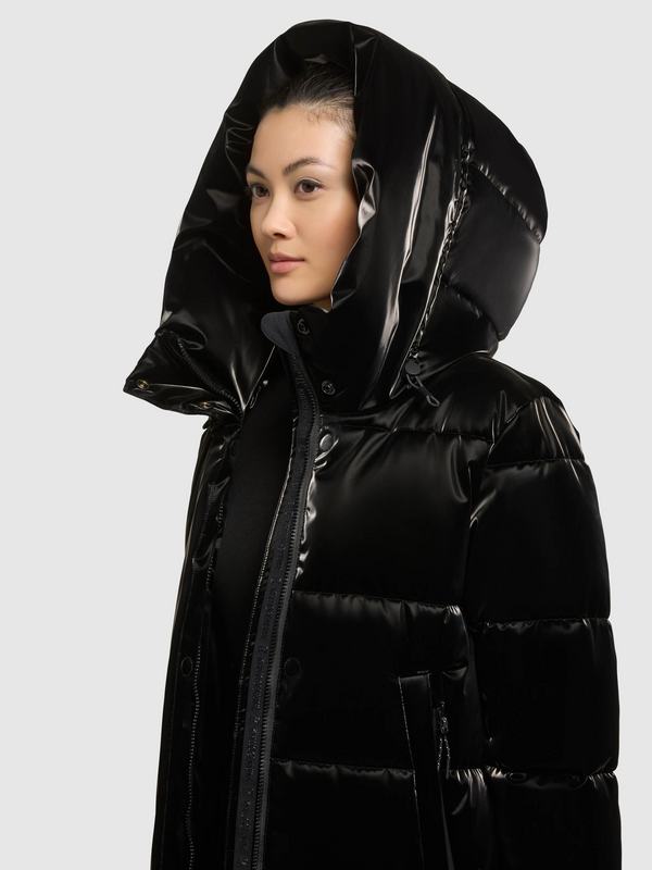 Khujo SOULANI5 SHINY Winter Coat black - Image 3
