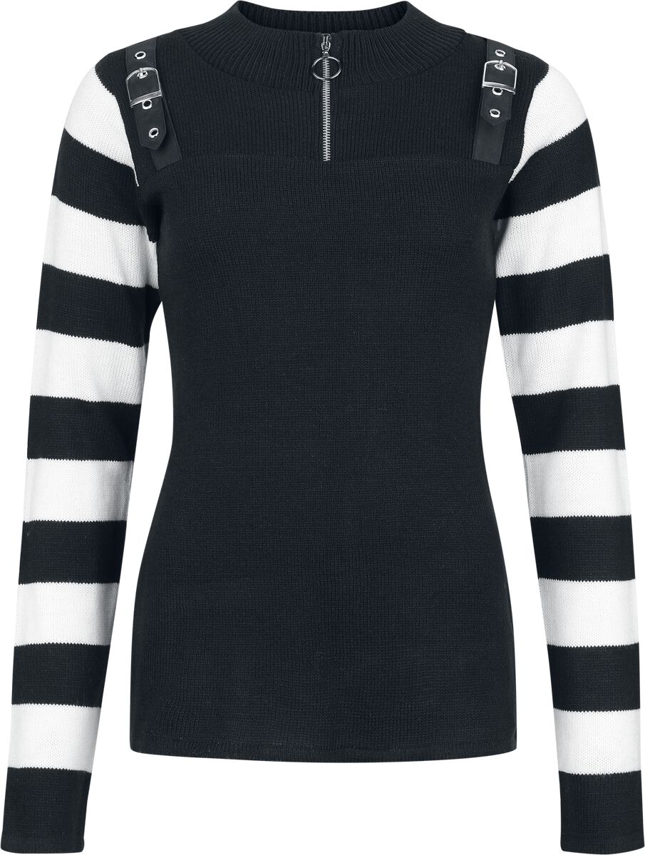 Poizen Industries Revel Top Sweatshirt black white - Image 2