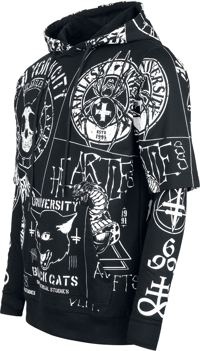 Heartless Men's Dark Academia Hoodie Hoodie black - Image 3