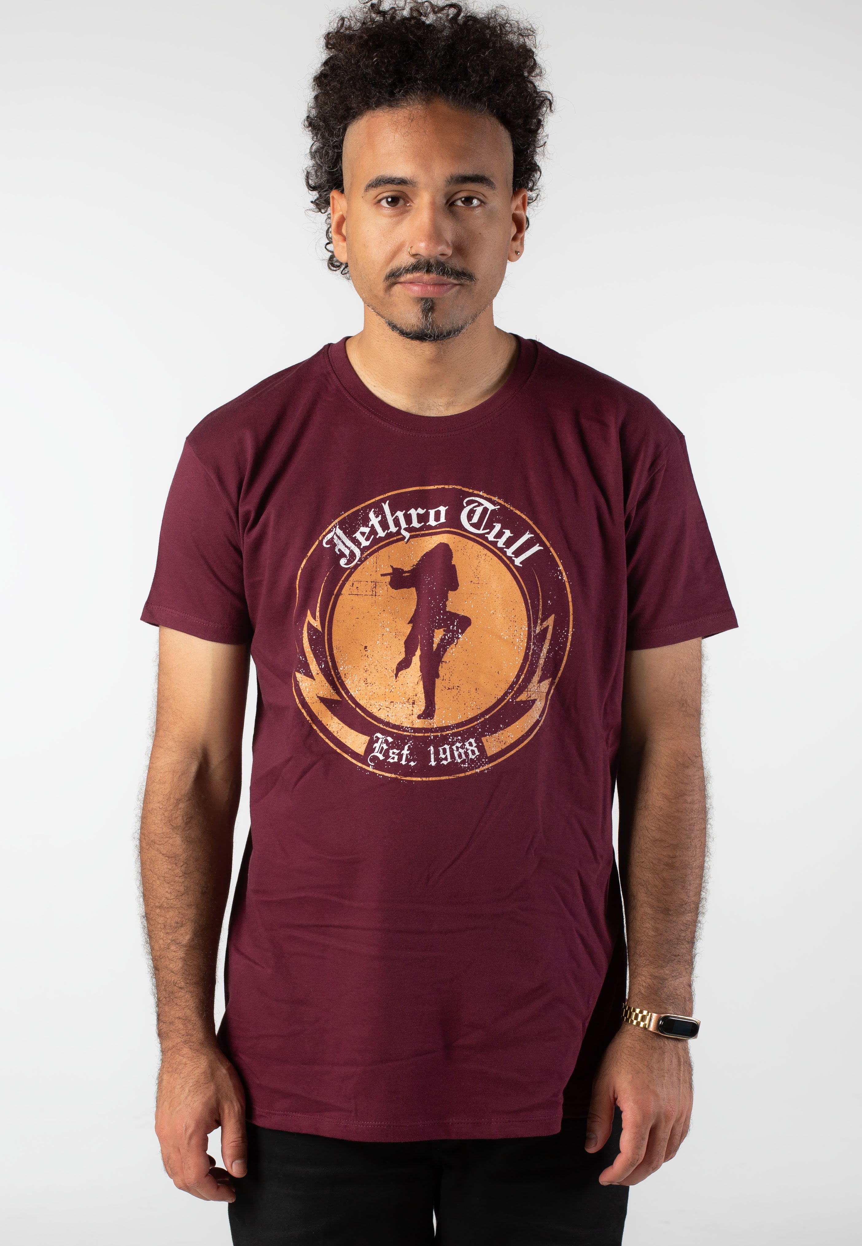 Jethro Tull - Logo Est. 1968 - T-Shirt - burgundy - 3XL - 100% Cotton,Jersey
